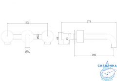 Смеситель для раковины встраиваемый Abber Wasser Kreis AF81122NG (никель)