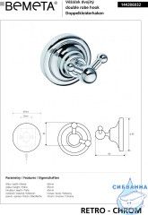 Крючок Bemeta Retro Chrom 144306032