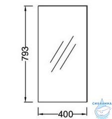 Зеркало Jacob Delafon Pop Laminar 40 EB407-NF