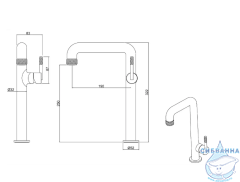 Смеситель для раковины Allen Reality 280696 (хром)