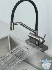 Смеситель кухни Gappo G4098-9 (оружейная сталь)