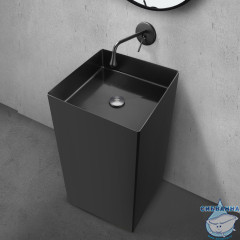 Раковина отдельностоящая ABBER Wasser Kreis AF2413MB черная матовая