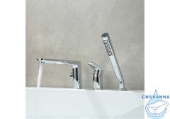 Смеситель для ванны на борт Aquatek Ника AQ1848CR (хром)