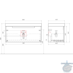 Тумба под раковину Aqwella Vancouver VAN01101