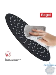 Верхний душ Raglo 300 R451.56.06 (черный матовый)
