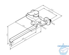 Cмеситель для ванны AM.PM X-Joy F85A90000 (хром)