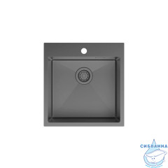 Мойка, нерж. сталь, графит, 490*510, Haze, IDDIS, HAZ49GMi77