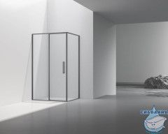 Душевое ограждение Vincea Слим 90x90 профиль вороненая сталь, стекло прозрачное VSR-4SLP9090CLGM