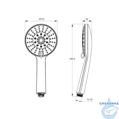 Лейка для душа Iddis 115 5 режимов 0605F00i19  (хром)