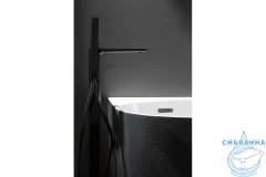 Смеситель для ванны напольный Allen Brau Infinity 265452 (черный матовый)
