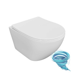 Унитаз подвесной безободковый  TONI ARTI Russi TA-1900T с сиденьем Soft Close (микролифт)