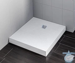 Поддон из литьевого мрамора Bas Essentia 80x80 белый