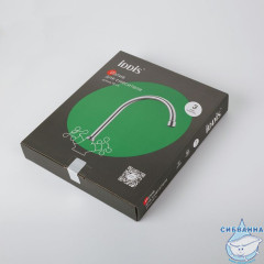 Излив для кухни, J-образный, нержавеющая сталь, 190 мм, поворотный, хром, IDDIS, 995F19C5SM