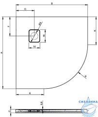 Акриловый поддон Riho Basel 451 DC98