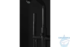 Смеситель для ванны напольный Allen Brau Priority 265371 (черный матовый)