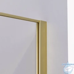 Душевое ограждение Veconi Прато 170x100 профиль брашированное золото, стекло прозрачное PR3/R-SP-170100-01-G-C4 (без поддона)