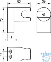 Держатель душа Ravak X07P710