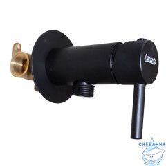 Встраиваемый смеситель с гигиеническим душем Loranto LR80543000 (черный)