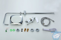 Душевая система Gappo G2448 230 1 режим (хром/белый)