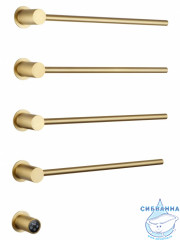 Полотенцесушитель электрический  Wonzon&Woghand Hamburg 47х72 WW-AL314-BG (с возможностью скрытого подключения, подключение универсальное) (брашированное золото)