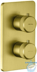 Встраиваемый смеситель для ванны Allen Brau Priority 330533 (брашированное золото)