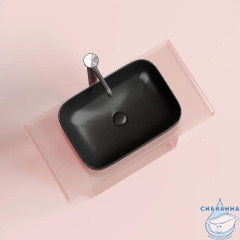  Раковина на столешницу 50 см Ceramicanova Element CN6055MB (черный матовый)