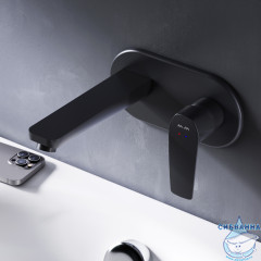 Смеситель для раковины встраиваемый Am.Pm Gem F90A72222 (черный матовый)