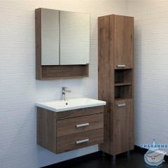 Тумба Comforty Никосия 70 дуб темный с раковиной Comforty 70 00-00008855