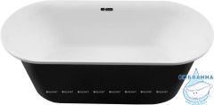 Акриловая ванна Aquanet Family Smart 170x78 (белый/черный матовый)