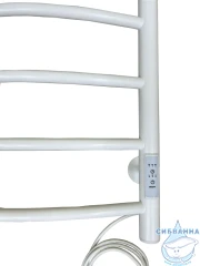Полотенцесушитель электрический Санприз Классик П8 50х80 с полкой (белый матовый) (подключение универсальное)