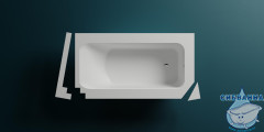 Ванна из искусственного камня Salini Vasta 190x100 (материал solix,белый матовый)