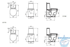 Унитаз напольный Ideal Standard Connect Space E119601 (без бачка и сиденья)