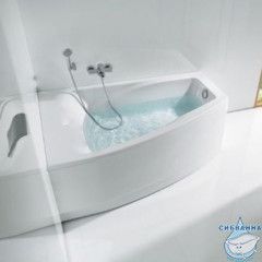 Акриловая ванна Roca Hall 150x100, левая с каркасом