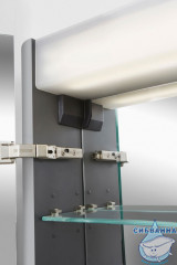 Шкаф-зеркало Am.Pm Sensation 80 L  серый шелк