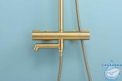 Душевая система Raglo 250 1 режим R20.26.03 (сатин золотой)