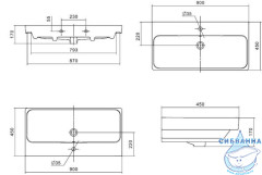 Мебельная раковина Акватон Адриана 90 1WH501629