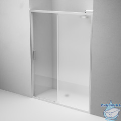 Дверь в нишу AM.PM GemW90G-150-1-195MT 150 см профиль хром, стекло прозрачно