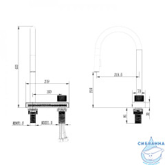 Смеситель для кухни Abber Wasser Kreis AF8114NG (никель)