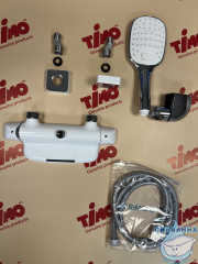 Смеситель для ванны Timo Helmi 4024/00-16Y с аксессуарами (хром/белый)