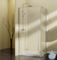 Душевое ограждение Vincea Slim-N 100x90 профиль хром, стекло прозрачное VSR-5SN9010CL