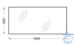 Зеркало Jacob Delafon ODEON UP 140 EB1190-NF