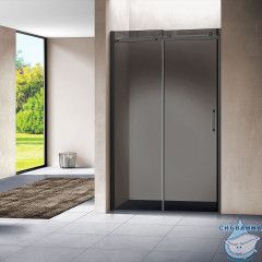 Дверь в нишу Vincea Como 120 профиль черный, стекло тонированное VPS-1C120CGB