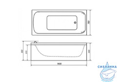 Акриловая ванна Тритон Ультра 140x70