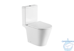 Унитаз напольный Aquatek Бетта AQ1363B-00 с бачком и сиденьем быстросъемным Soft Close (микролифт)