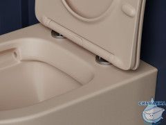 Унитаз подвесной безободковый Ceramicanova Balearica Rimless CN6000MC с сиденьем быстросъемным Soft Close (микролифт)