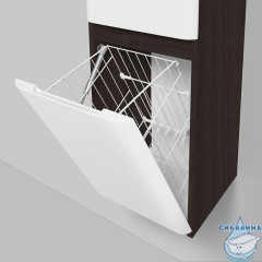 Шкаф пенал Am.Pm Bliss 34 L венге/белый глянец