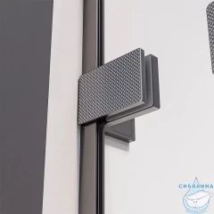 Душевое ограждение Veconi Алассио 140x90 профиль графит, стекло прозрачное AL-SP-14090-00-GR-C4 (без поддона)
