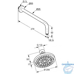 Комплект смесителей Kludi Pure&Easy 376300565 (хром)