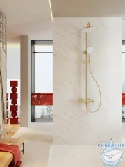 Душевая система Raglo 250 1 режим R20.24.03 (сатин золотой)