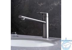 Смеситель для кухни Aquatek Ника AQ1880BGM (оружейная сталь)